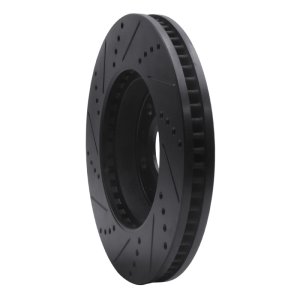 Cadillac STS Brake Rotor (1) - Front Right - R1 Concepts - Drilled & Slotted - Black - `03-`08